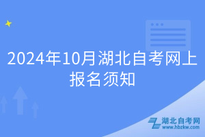 2024年10月湖北自考網(wǎng)上報(bào)名須知