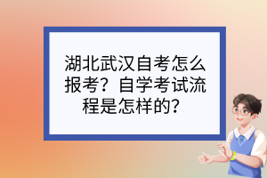 湖北武漢自考怎么報考？自學(xué)考試流程是怎樣的？