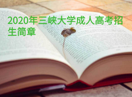 2020年三峽大學(xué)成人高考招生簡章