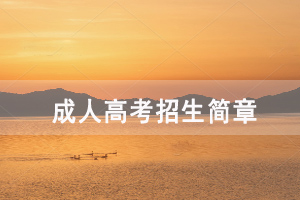 2020年黃岡師范學(xué)院成人高考招生簡(jiǎn)章